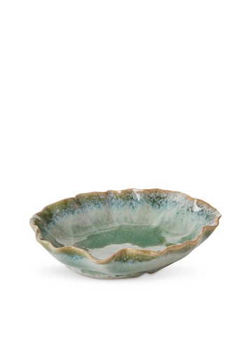 alba green glazed plate