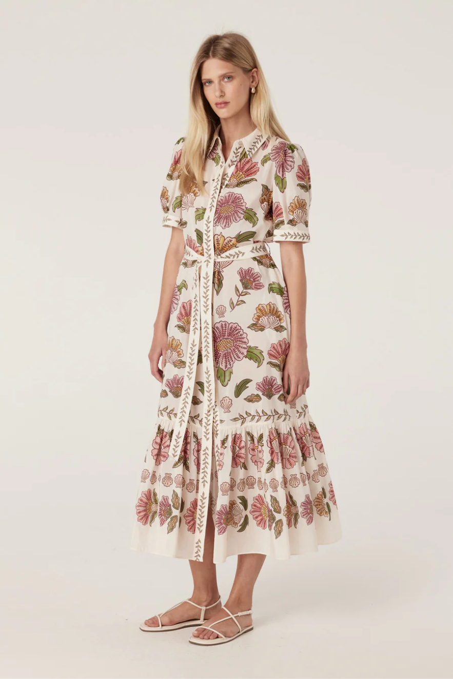 evita maxi dress - rosa