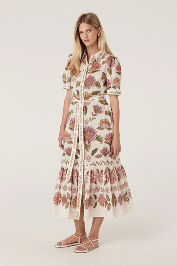 evita maxi dress - rosa