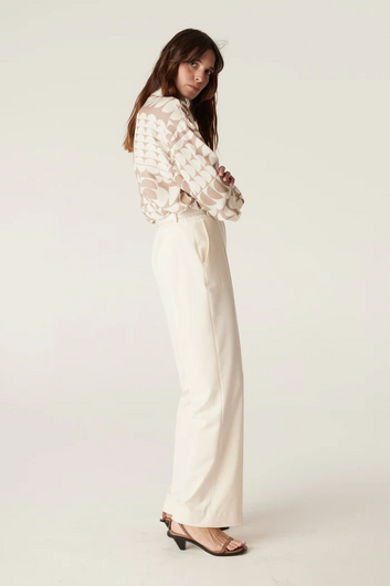 tate wide leg pant - ivory