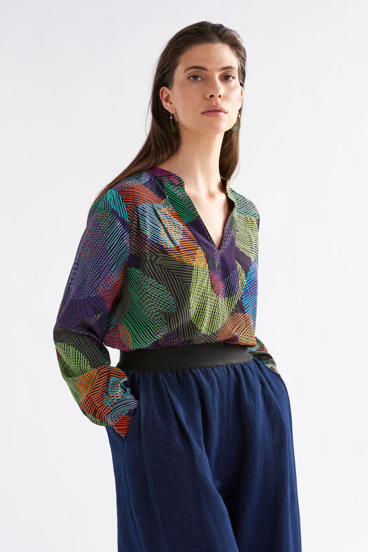 maar top - ombra print