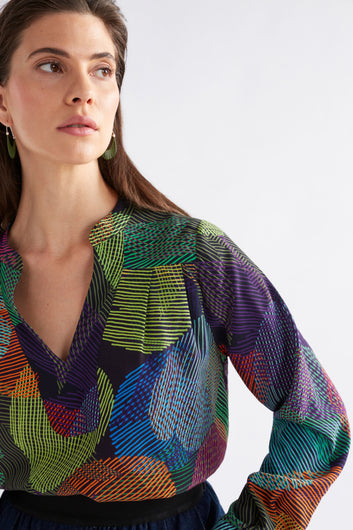 maar top - ombra print