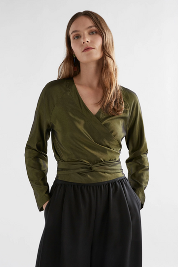 medjal top - gold/black