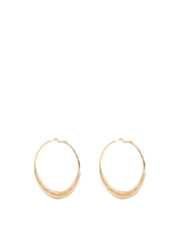 solf metallic hoop earrings