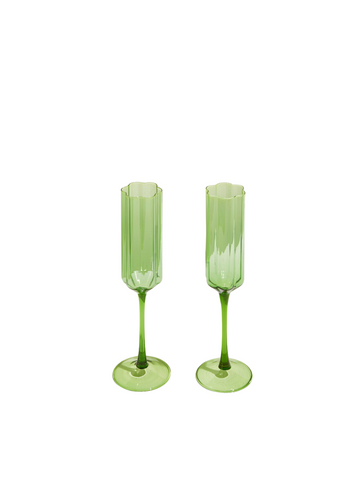 wave flute set - green