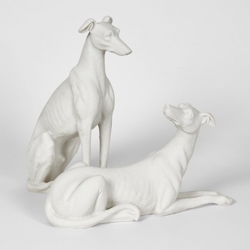 finn dog sculpture - white