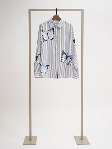 herzens blouse - marino multi 6073