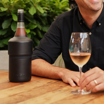 huski wine cooler - black