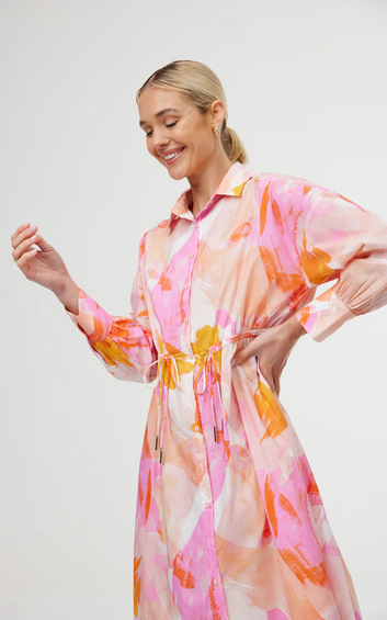 isla shirt dress - confetti