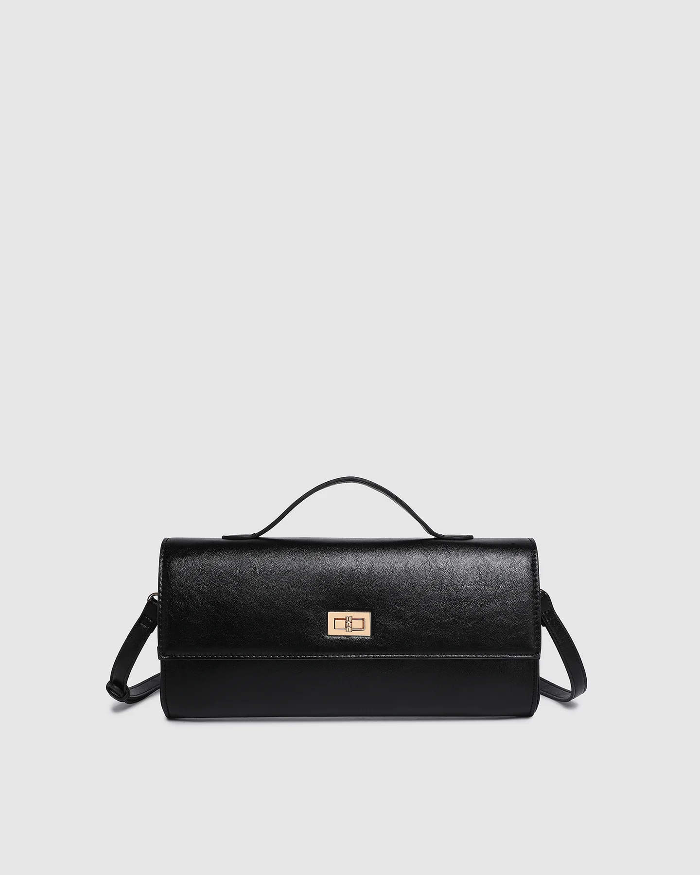 louenhide - delaney clutch - black - Haus of Alma