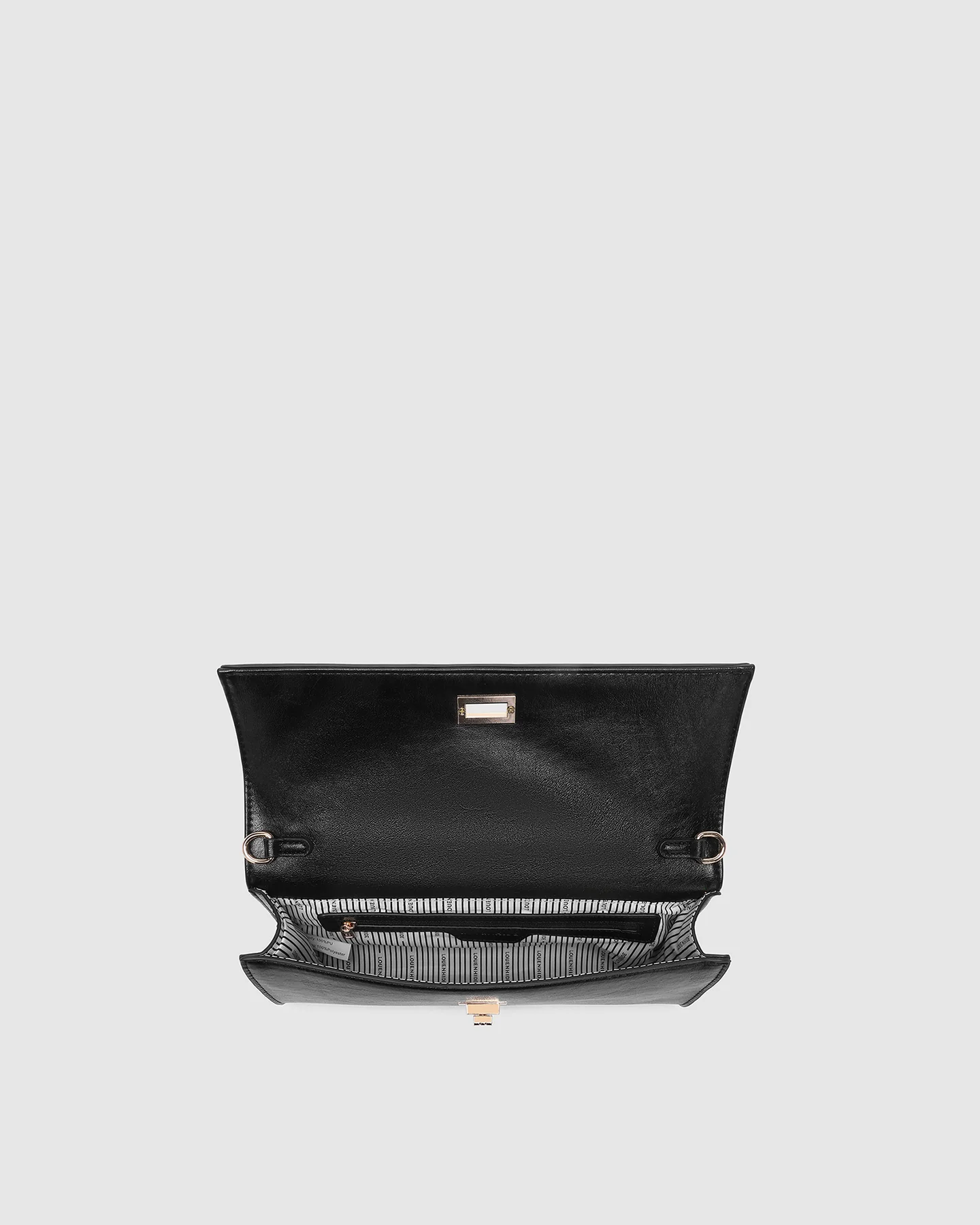 louenhide - delaney clutch - black - Haus of Alma