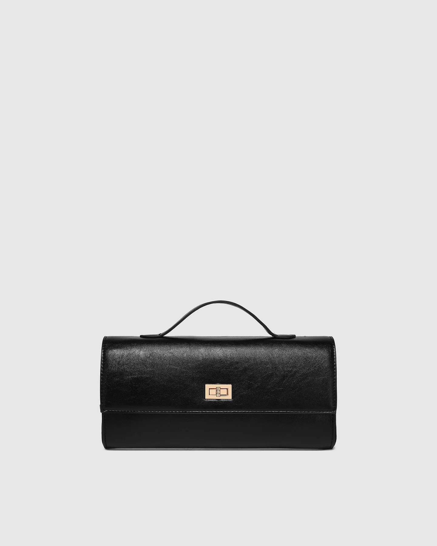 louenhide - delaney clutch - black - Haus of Alma