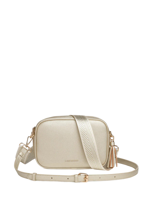 ginger metallic crossbody bag