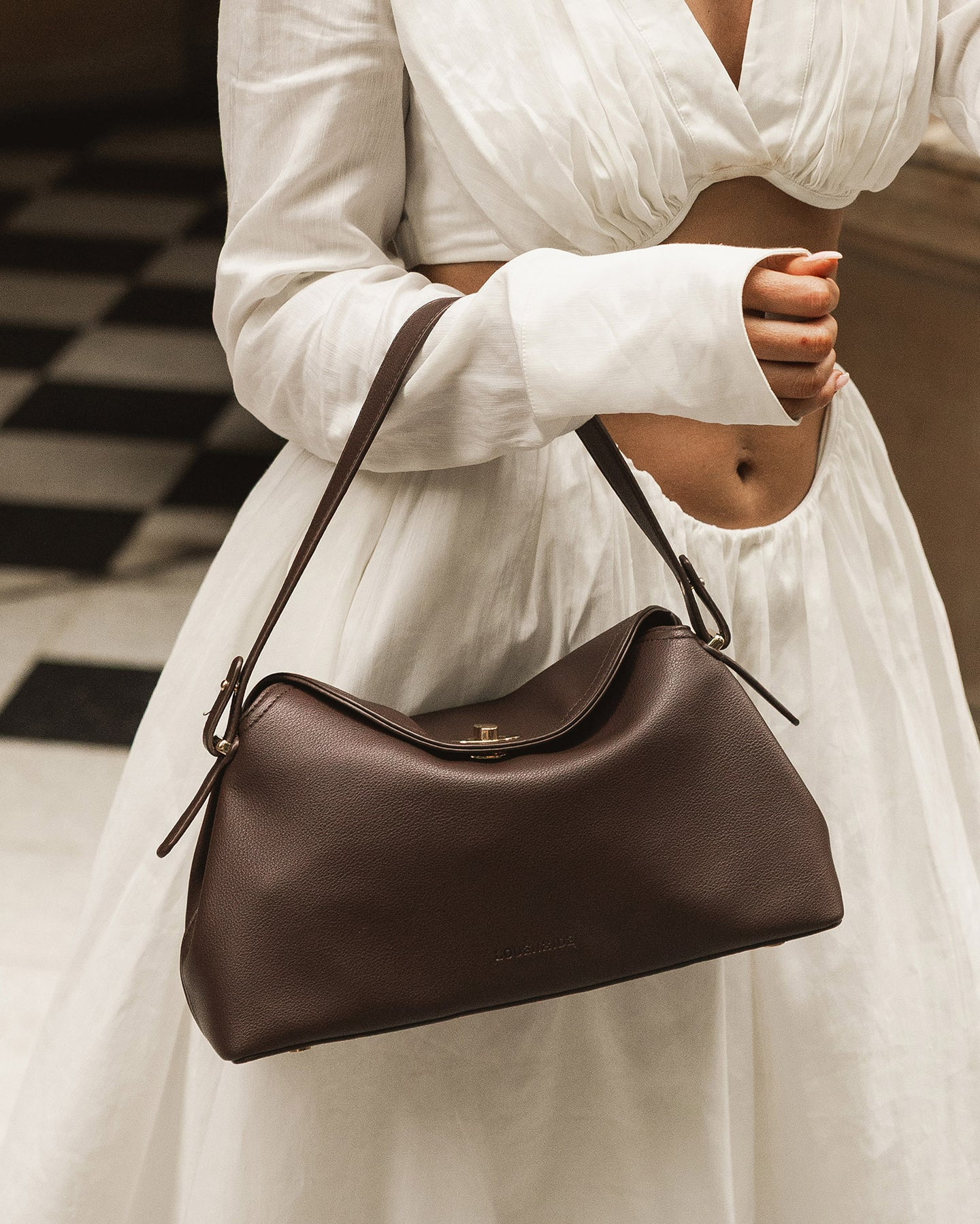 louenhide - nicole handbag - chocolate - Haus of Alma