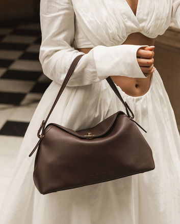 louenhide - nicole handbag - chocolate - Haus of Alma