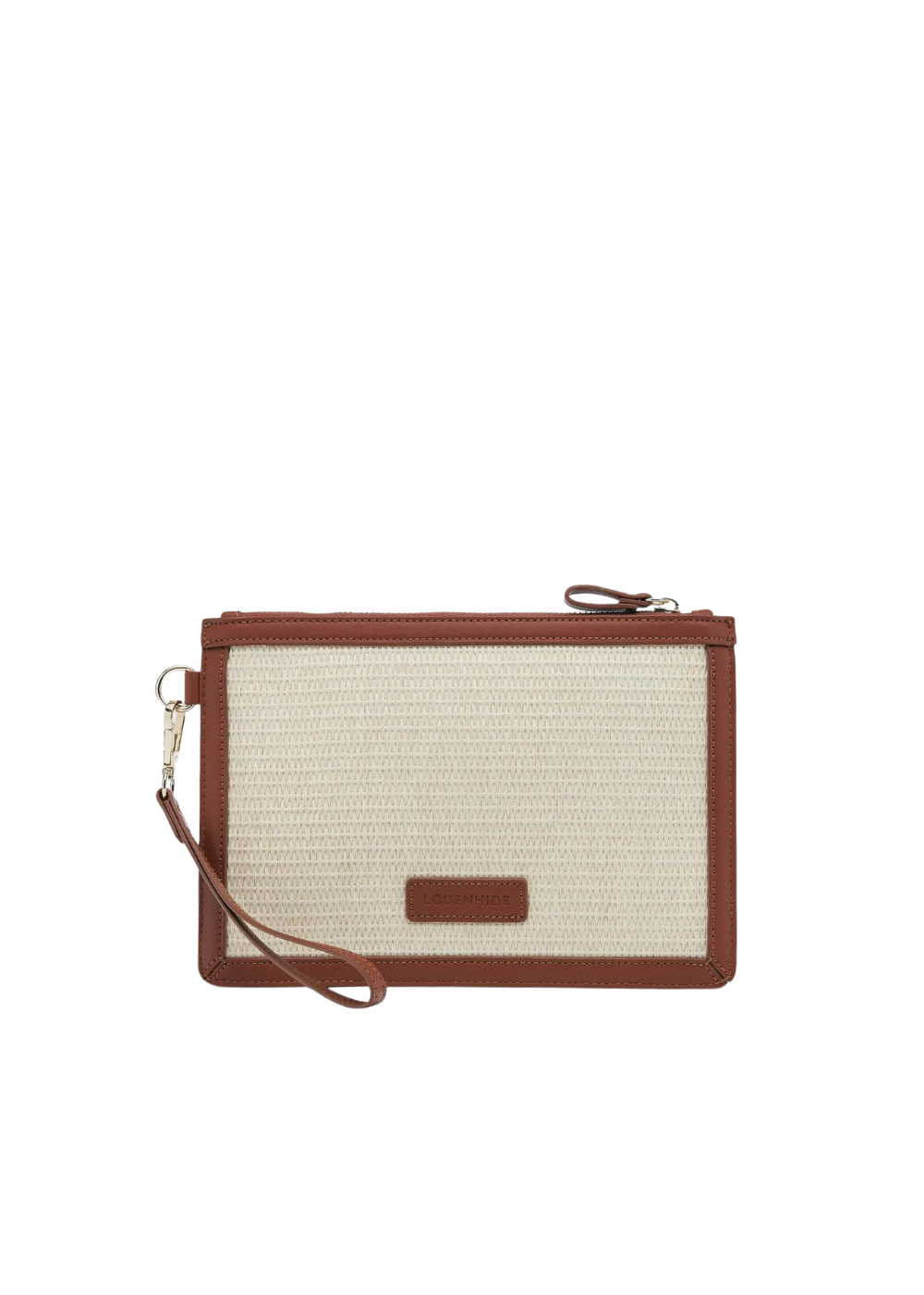 Olina Textured Clutch - tan