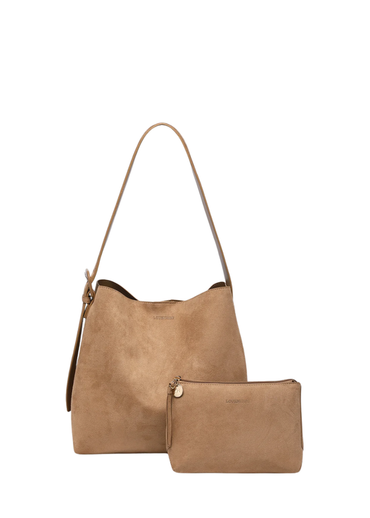 louenhide - peyton everyday pouch suedette set - honey - Haus of Alma