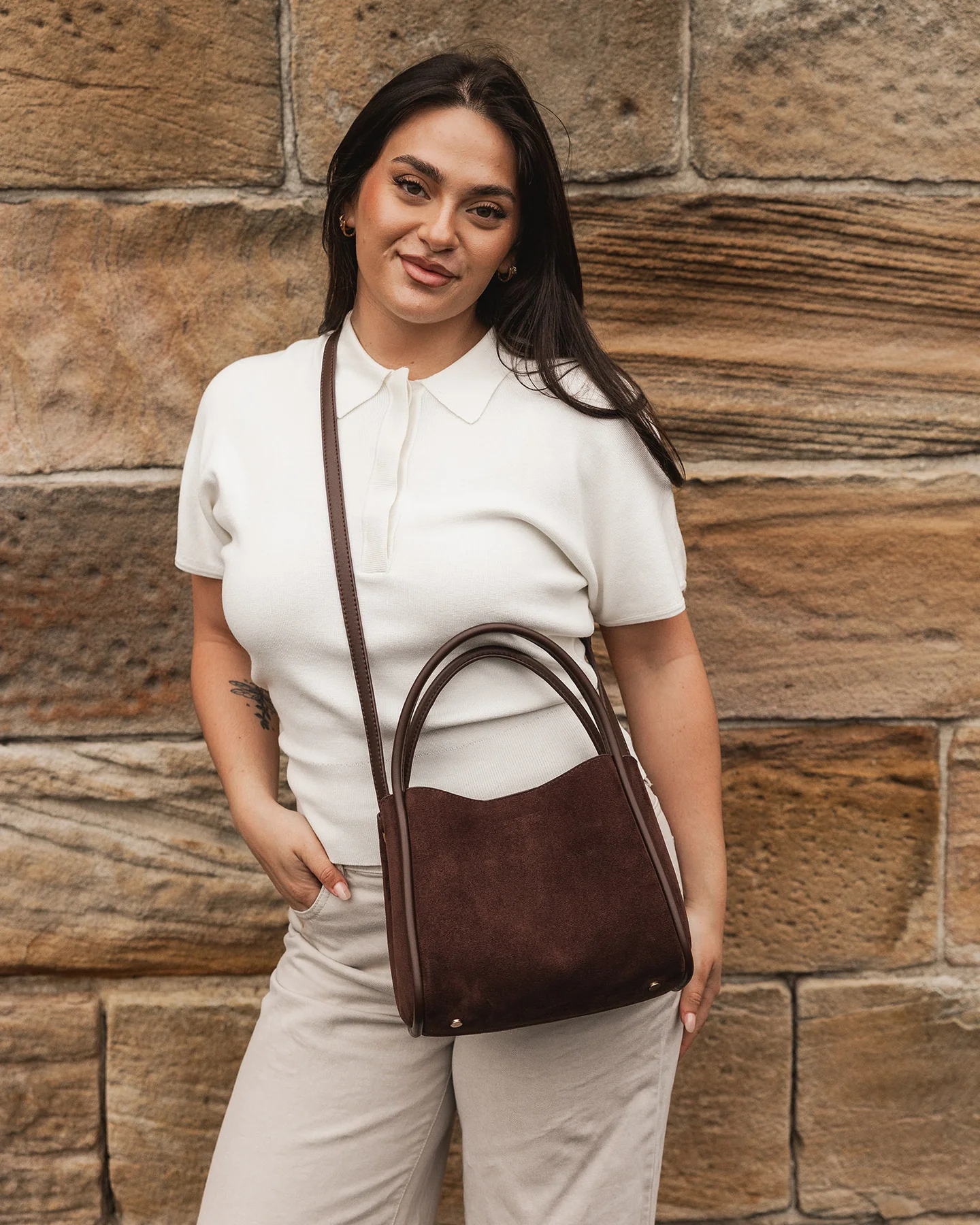 louenhide - steffie suedette mini tote bag - Haus of Alma