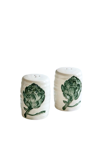 artichoke salt and pepper set