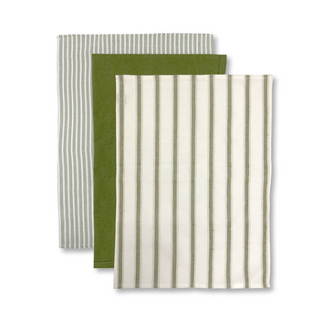 woven tea towel set - 3 pack