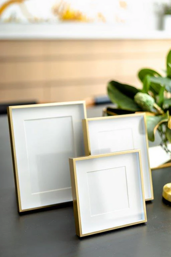 matte gold frame
