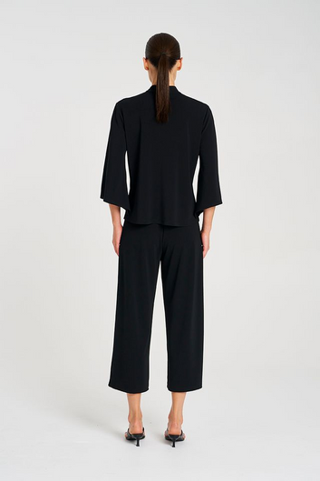 crop palazzo pant powder knit