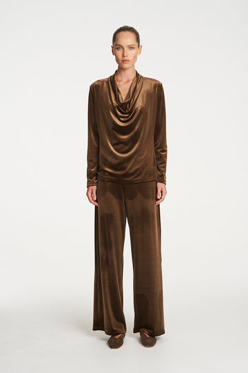 drape top stretch panne