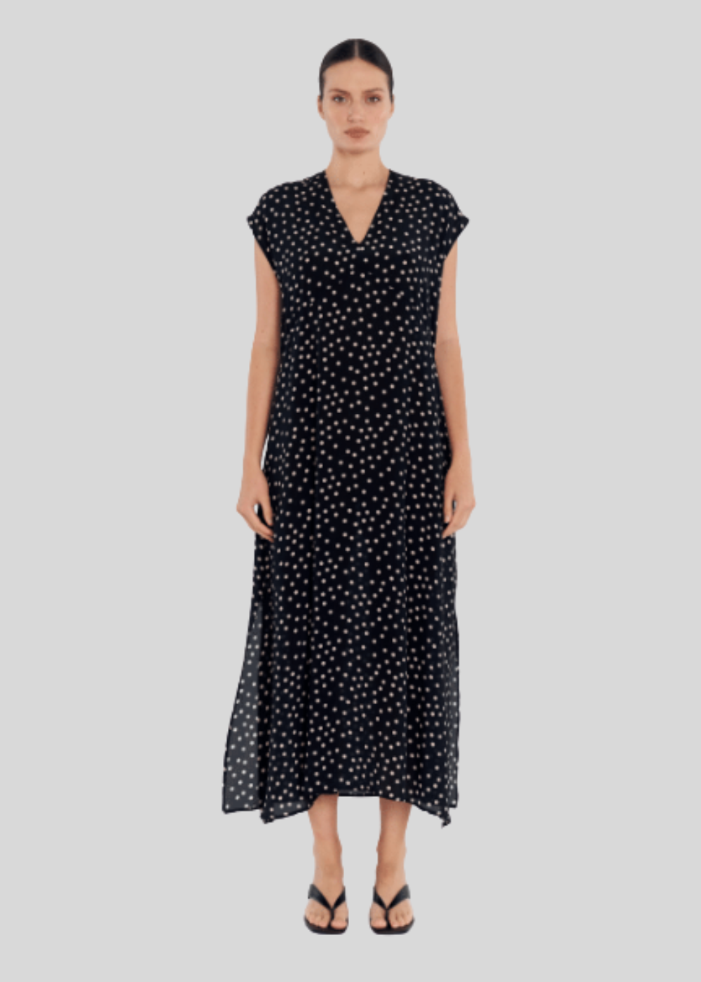 maxi slice dress silk | PRE ORDER