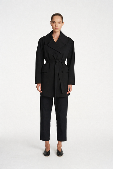 wrap trench ultra knit