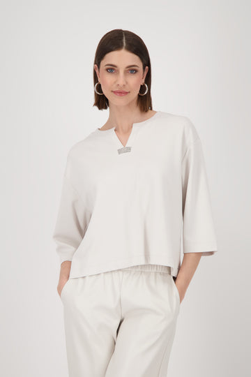 3/4 blouse with rhinestones