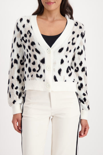 leo jacquard cardigan jacket