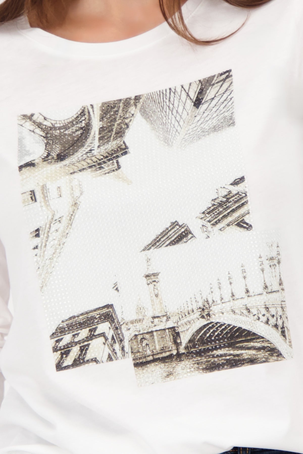 monari - round neck t-shirt - Haus of Alma