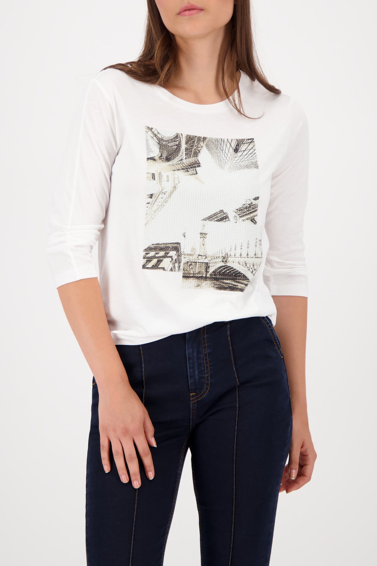 monari - round neck t-shirt - Haus of Alma