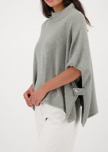 monari cape sweater with sequins