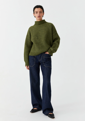 lola knit pullover - forest