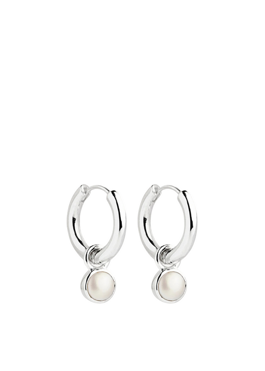 heavenly pearl earring -silver