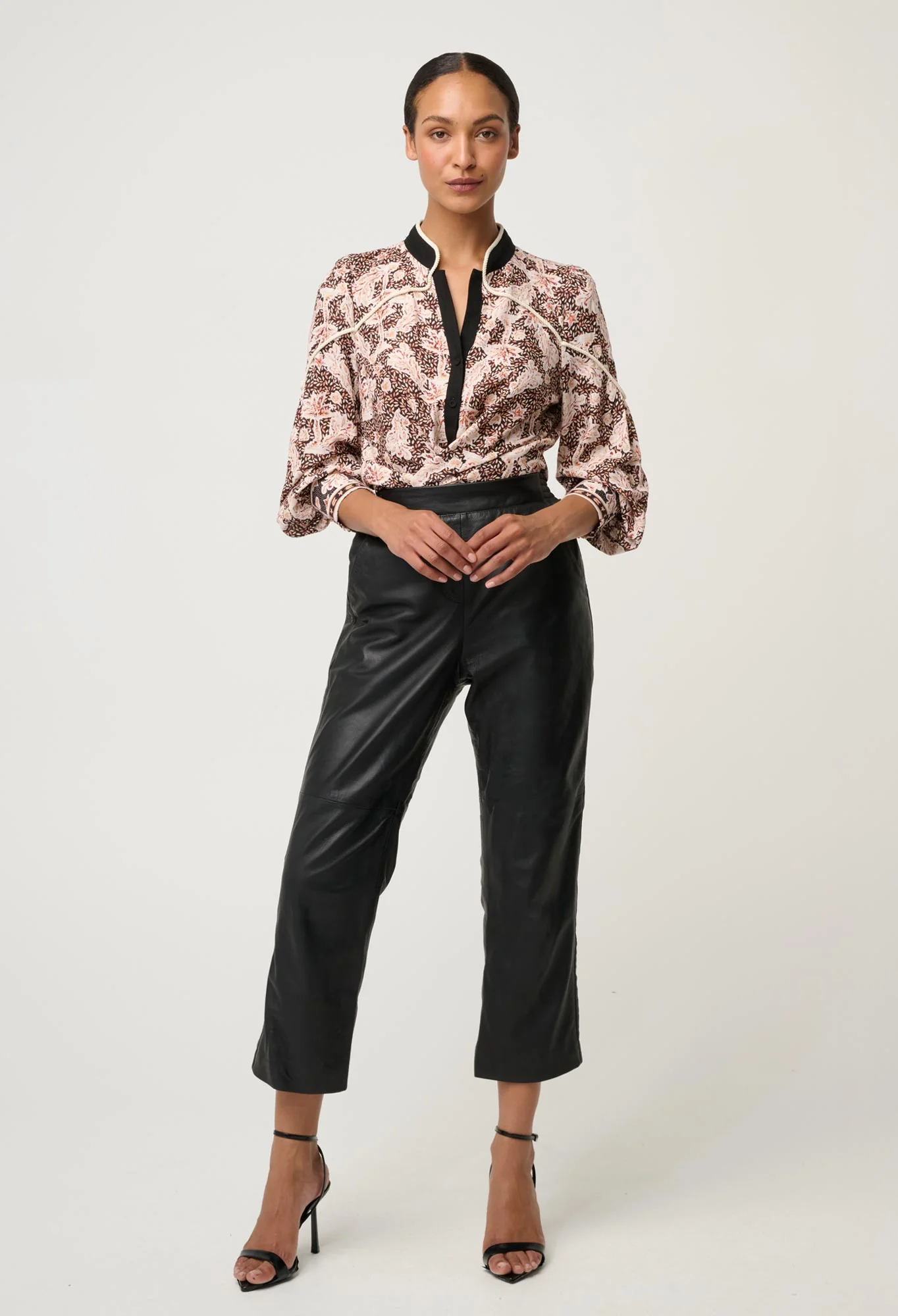 once was - harley linen rope detail shirt - Haus of Alma