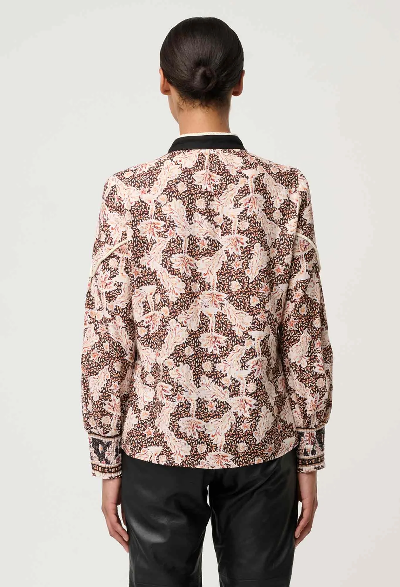 once was - harley linen rope detail shirt - Haus of Alma