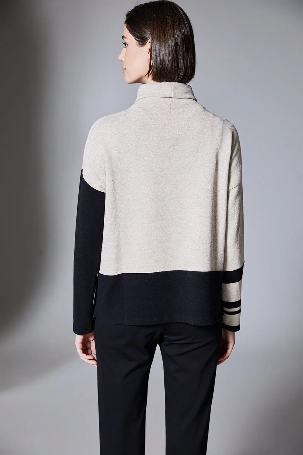 Peruzzi - stripe colour block fleece - Haus of Alma