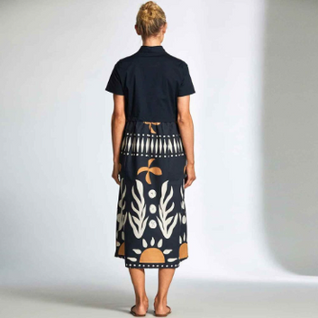 cotton print dress