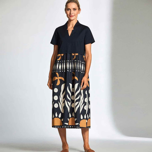 cotton print dress