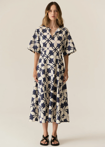 turin dress - blue turin