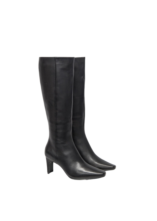 steam boot - black leather