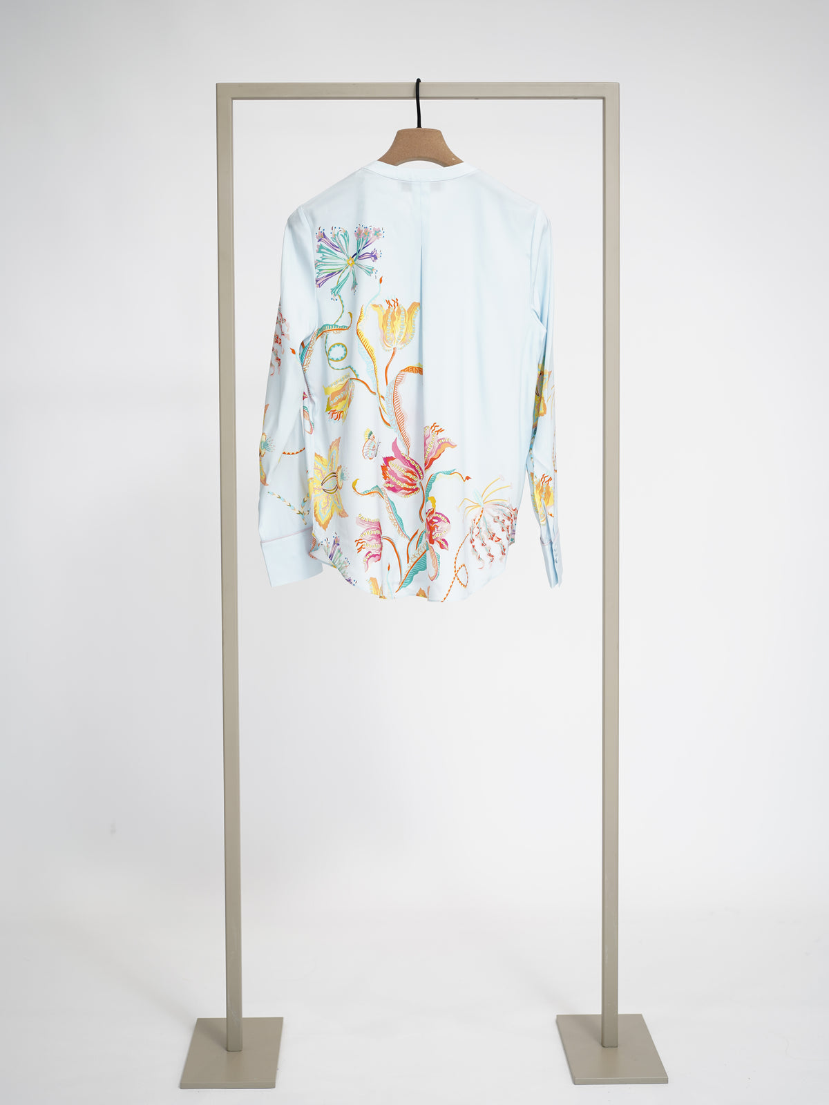 Herzens silk blouse in Ice Multi, back view – Haus of Alma