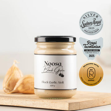 Noosa Black Garlic Aioli 220g jar