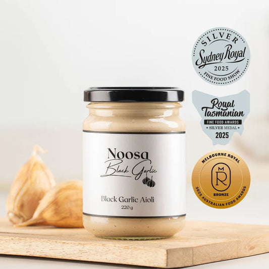 Noosa Black Garlic Aioli 220g jar