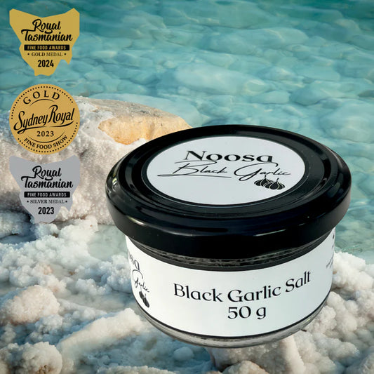 Noosa Black Garlic Salt 50g jar