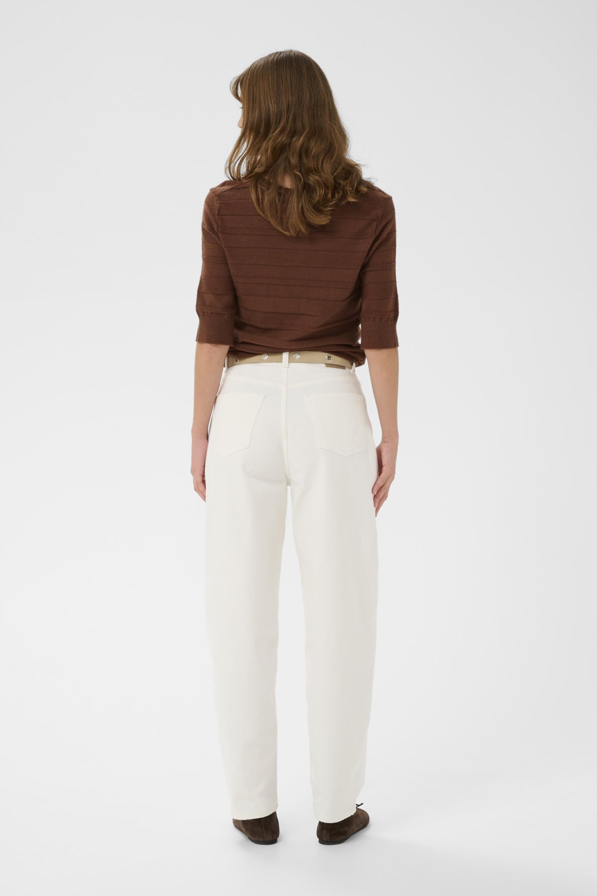 Soaked in Luxury Rina Barrel Jeans in Whitecap Gray