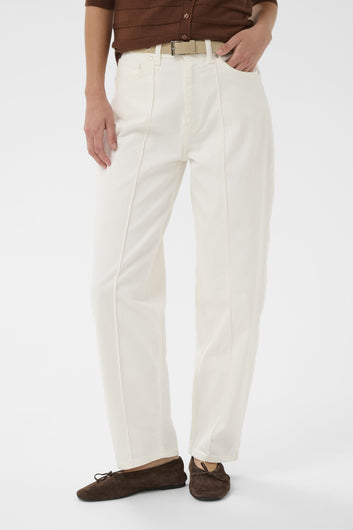 Soaked in Luxury Rina Barrel Jeans in Whitecap Gray