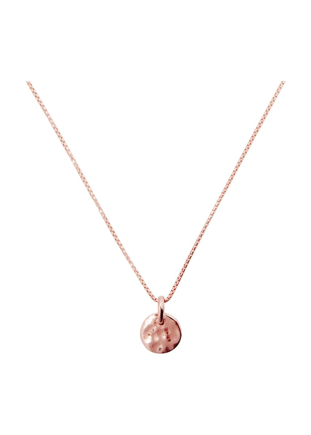 Tigger Rose Gold Disc Necklace (42cm+ext)